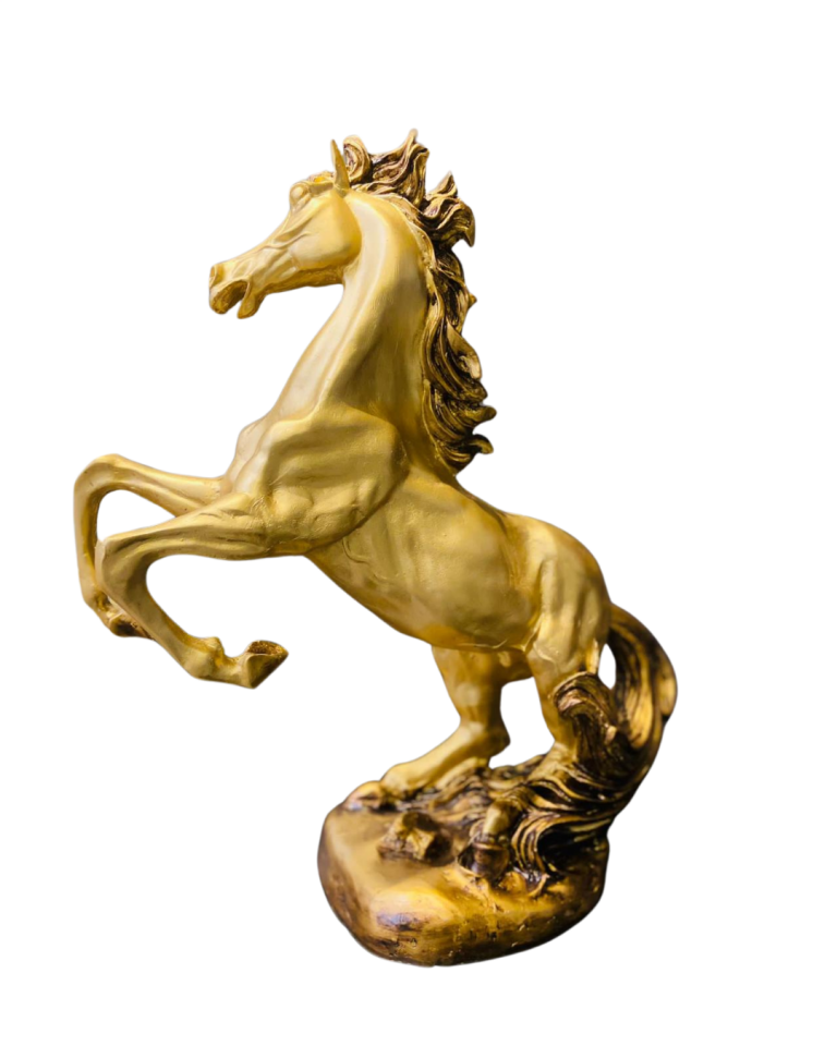 Altın Renk Şahlanan At Biblosu